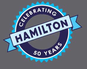 Hamilton Safe Celebrating 50 years graphic